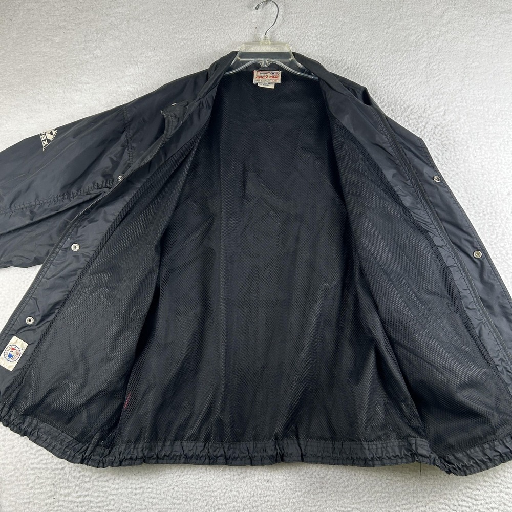 Vintage Colorado Rockies Jacket Mens Large Black MLB Baseball Apex One 90s Retro - Picture 7 of 16